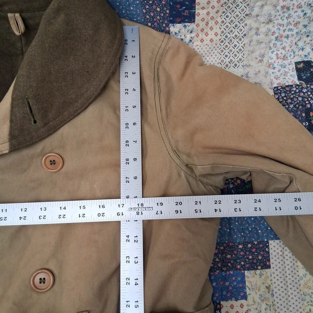True Vintage 1940 WWII US Army M1938 Mackinaw Jeep Coat With Belt Wool Lined - Picture 11 of 16